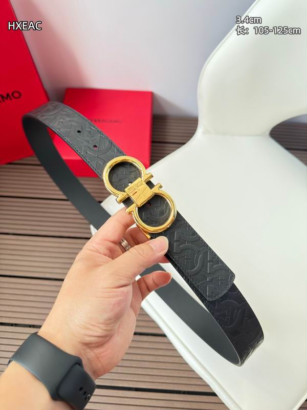 Ferragamo belt 34mmX105-125cm 8L20